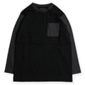TWO TONE VINTAGE POCKET LONG TEE
