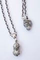 NORMAL TATOO PEANUTS S size SV x k10YG + Peanuts silver Chain 50cm