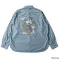��Mickey Mouse��40'S INDIGO NAVAL L/S SHIRTS ��SPECIAL ITEM��BR-25340