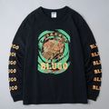 HEAVY DRY COTTON PRINT L/S TEE -Artwork by ͷ-