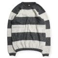 BORDER MOHAIR SWEATER