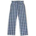 Lot 1237 1900S INDIGO BLUE and WHITE CHECK WAIST OVERALL