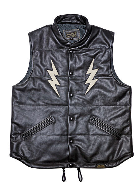 NAUGHTY LEATHER VEST : TYPE VLJ7 | Outer,Vest | WESTERN RIVER