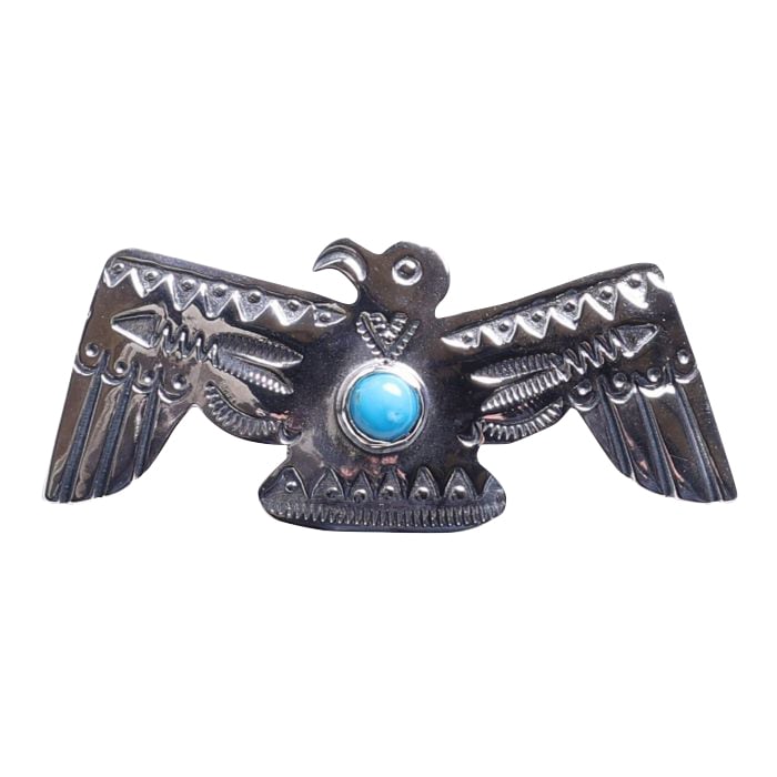 FLYING THUNDERBIRD PENDANT (ARROW, TURQUOISE) | LARRY SMITH FLYING THUNDERBIRD PENDANT (ARROW, TURQUOISE) | LARRY SMITH