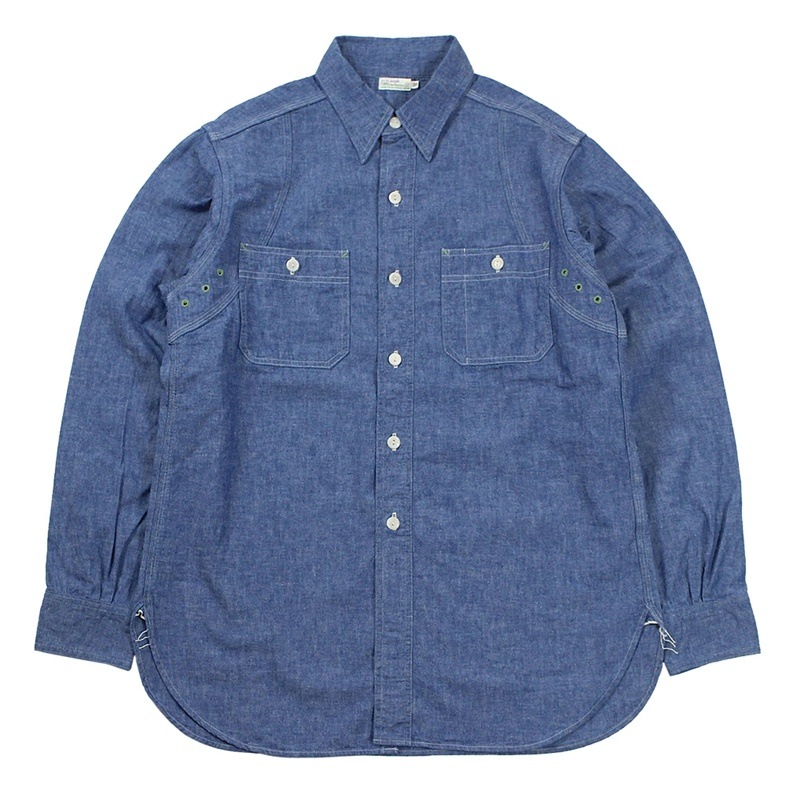 Lot 3064 VENTILATION TRIPLE STITCH CHAMBRAY SHIRTS | WAREHOUSE