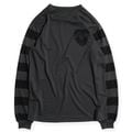 POWER DRY BORDER SLEEVE LONG TEE