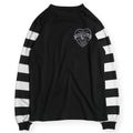 POWER DRY BORDER SLEEVE LONG TEE