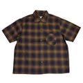 MODEST OPEN COLLAR SHIRT "INDIGO OMBRE CHECK" 