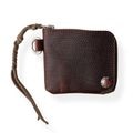 LT-0122 EMBOSSED L ZIPPER SHORT WALLET