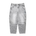 DENIM SARROUEL PAINTER PANTS