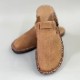 LOT1698 HAIRLINE FINISH LEATHER SLIPON SANDALS