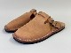 LOT1698 HAIRLINE FINISH LEATHER SLIPON SANDALS