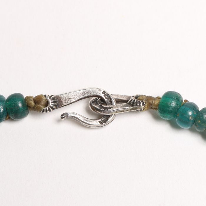 34.35 INDIAN PACIFIC MORGAN EAGLE&SWASTIKA BEADS NECKLACE
