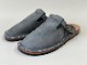 LOT1698 HAIRLINE FINISH LEATHER SLIPON SANDALS