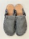 LOT1698 HAIRLINE FINISH LEATHER SLIPON SANDALS