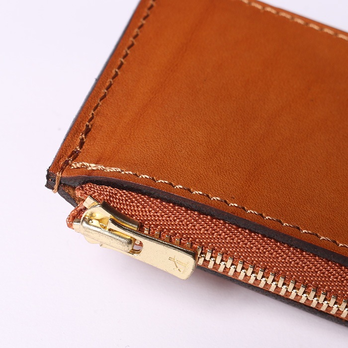 VSC-722Z LEATHER NAVAL ZIP POCKET WALLET