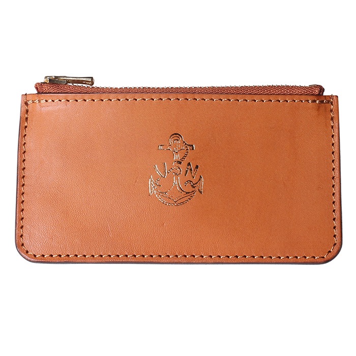 VSC-722Z LEATHER NAVAL ZIP POCKET WALLET