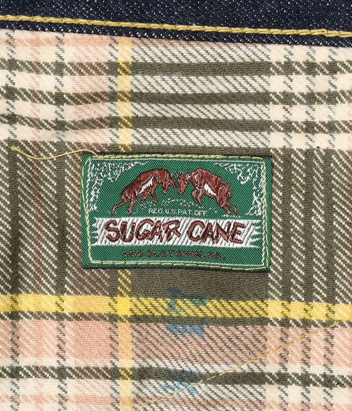 Lot No. SC49050 / SUGAR CANE Super "Denim" Collectibles #50 13.5oz. DENIM WAIST OVERALLS ��1940��s SPECIAL�� Made in USA