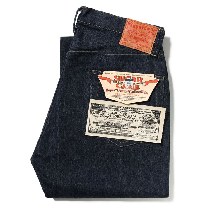 Lot No. SC49050 / SUGAR CANE Super "Denim" Collectibles #50 13.5oz. DENIM WAIST OVERALLS ��1940��s SPECIAL�� Made in USA