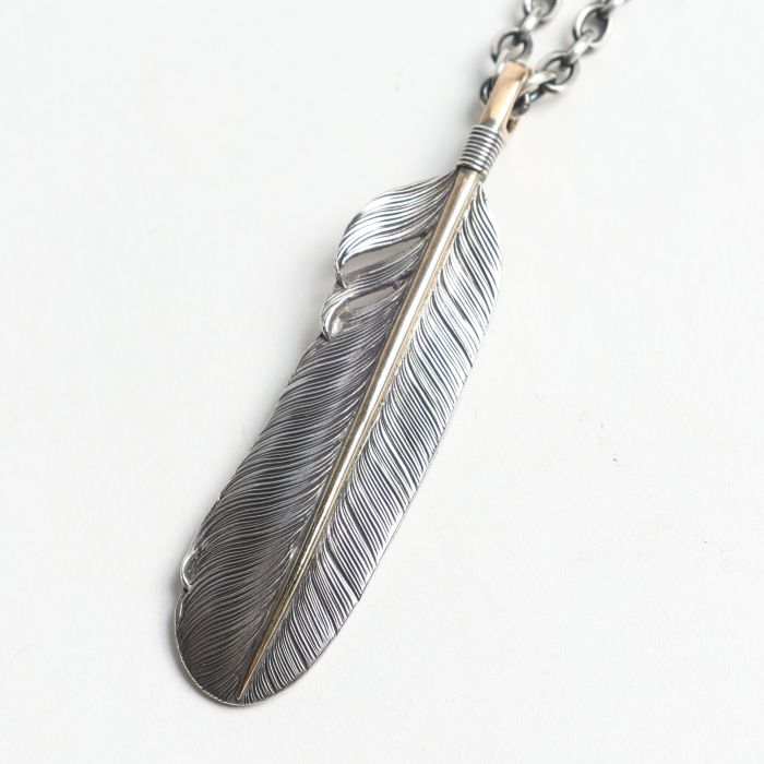 BACKPEACE&INDIANFEATHER K18GOLD LINE DOMINICA L ����&E-8CHAIN 65cm WHEEL��