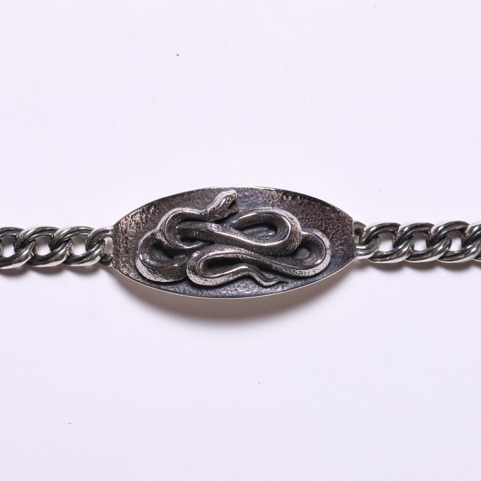 SNAKE PLATE BRACELET SILVER M