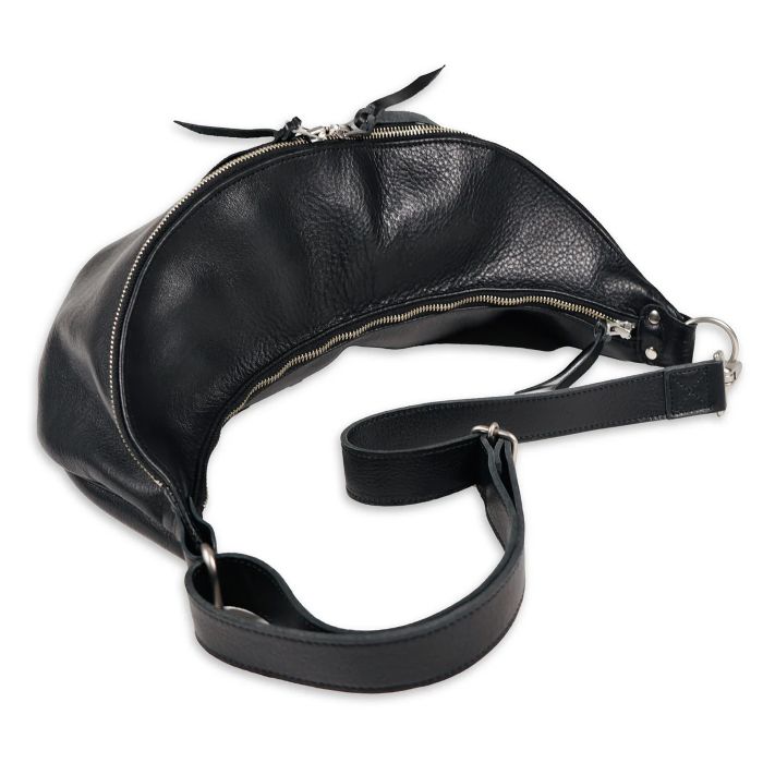 EVILACT LEATHER SHOULDER BAG Black