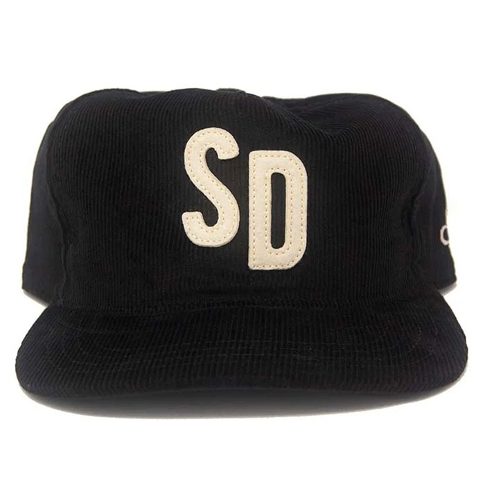 SD CITY SERIES Black Corduroy - Snapback