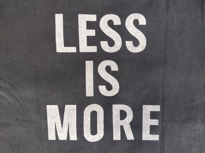 LESS IS MORE KC