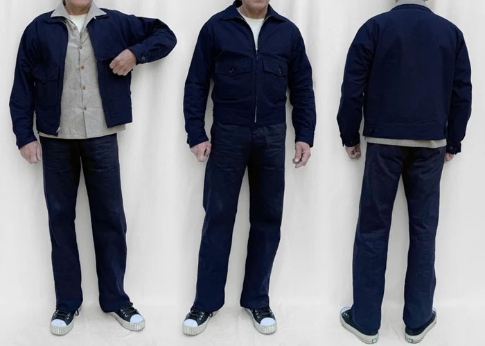 MFSC 9oz DOUBLE INDIGO "ROCKETEER" JACKET
