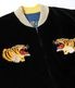 Lot No. TT15840-119 / Mid 1950s Style Velveteen Souvenir Jacket ��GOLD DRAGON & GOLD TIGER�� �� ��JAPAN MAP��