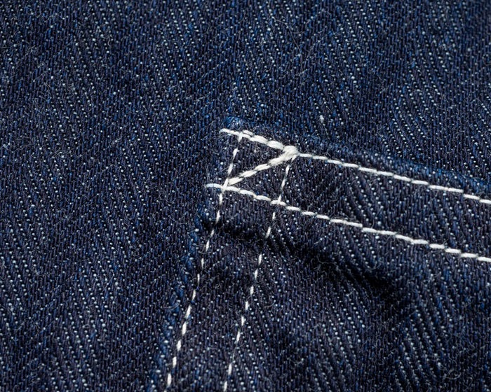 QUEEN OF THE ROAD Jacket, 10oz Indigo Herringbone