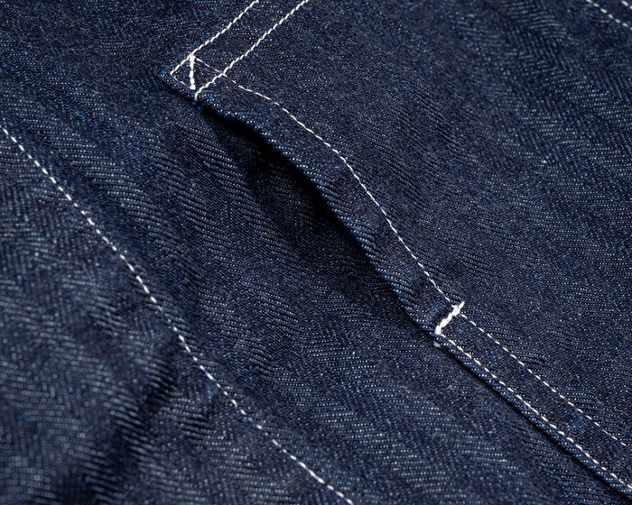 QUEEN OF THE ROAD Jacket, 10oz Indigo Herringbone