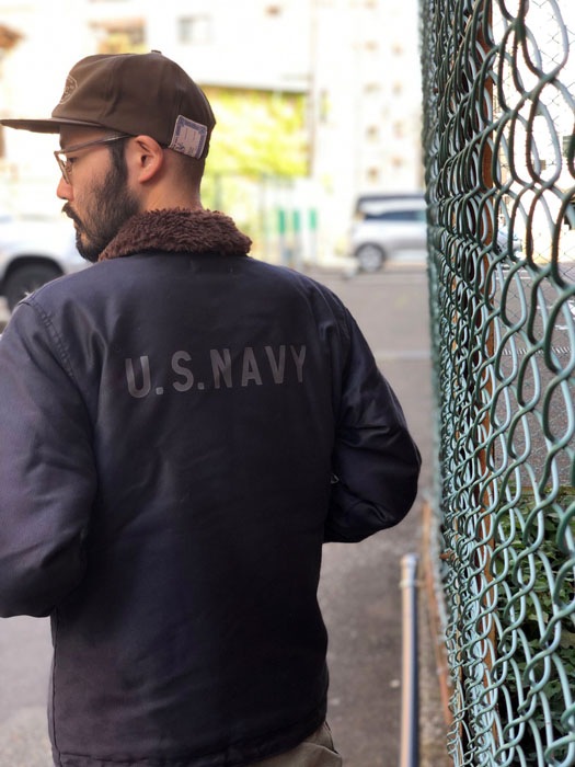 Lot 2181 N-1 WINTER JACKET(BLUE JUNGLE CLOTH) NAVY BLUE (NXss-23181)