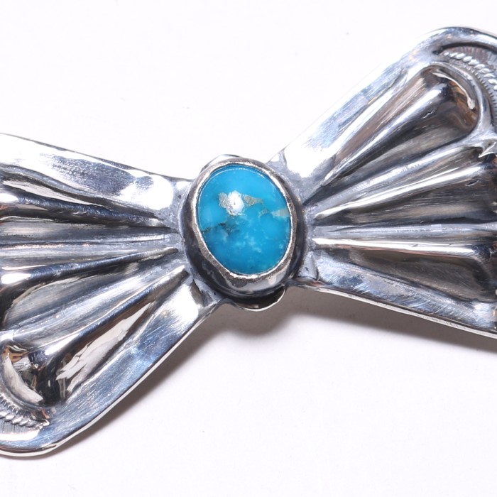 OT-P0025 BUTTERFLY PIN TURQUOISE