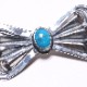 OT-P0025 BUTTERFLY PIN TURQUOISE