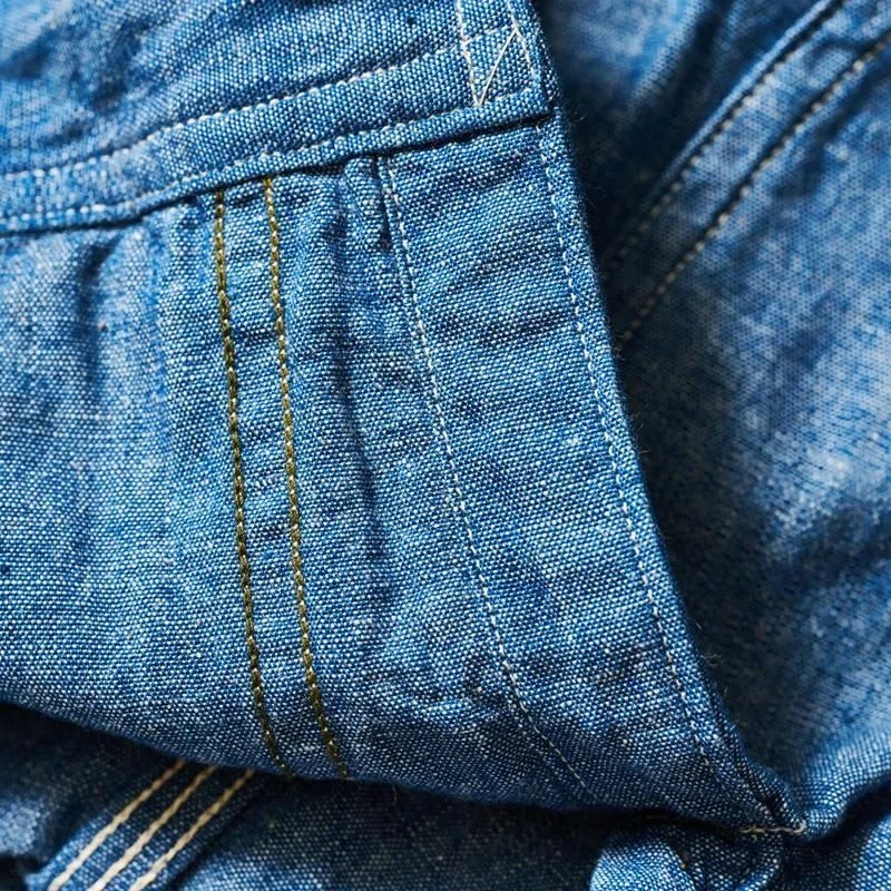 Lot 3064 VENTILATION TRIPLE STITCH CHAMBRAY SHIRTS