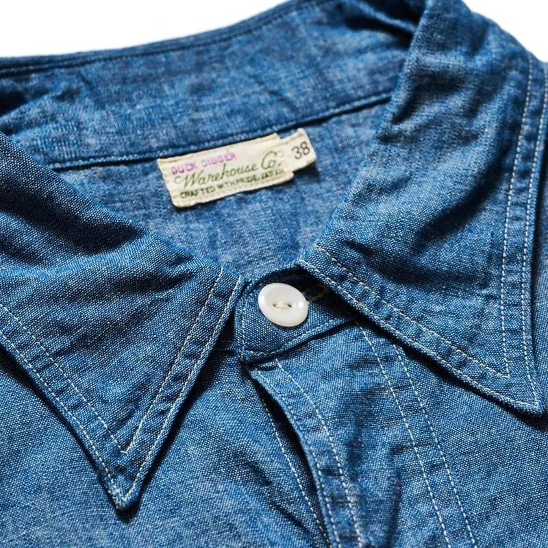 Lot 3064 VENTILATION TRIPLE STITCH CHAMBRAY SHIRTS