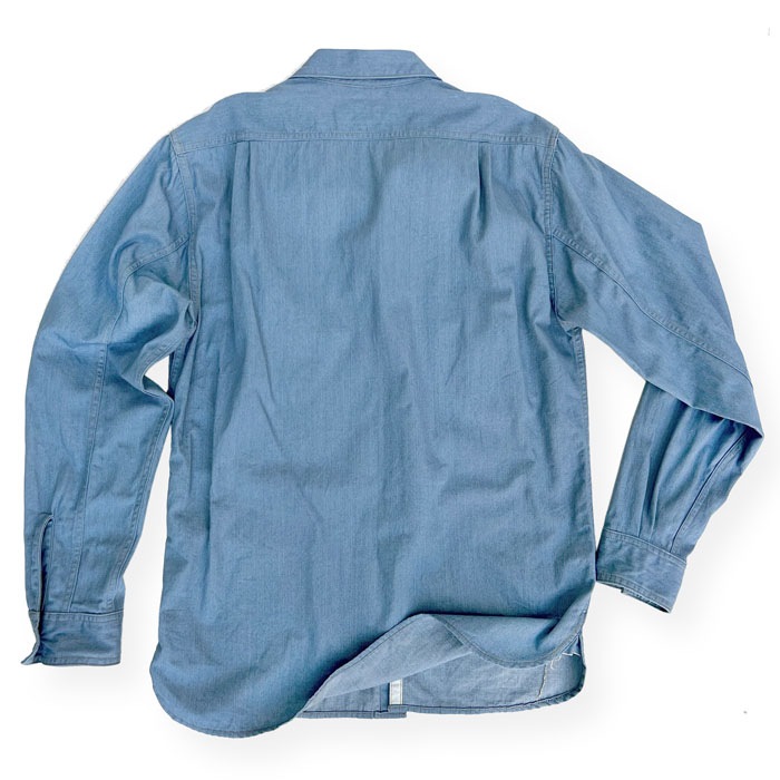 MFSC"MADE IN USA"NOS 7.25OZ LIGHT INDIGO SPORTMAN SHIRTS