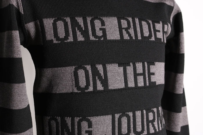 CLASSIC RIB BORDER LOGO SWEATER