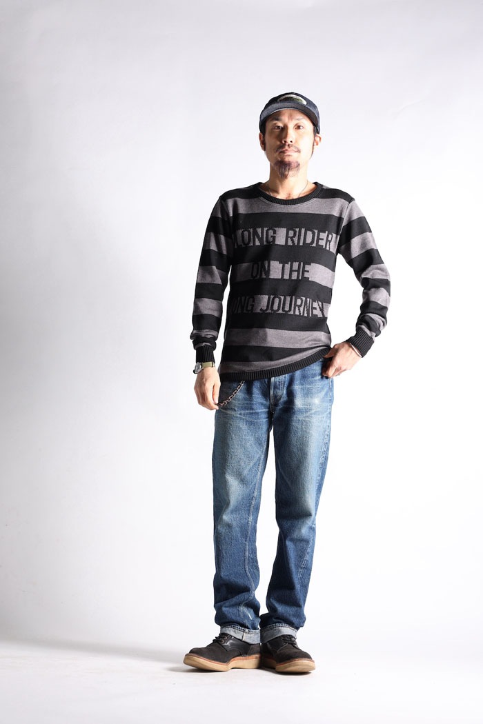 CLASSIC RIB BORDER LOGO SWEATER