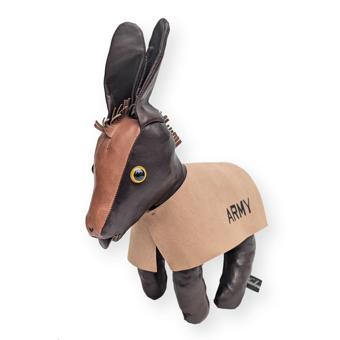 Lot 5243 GENUINE LEATHER MASCOT DOLL USMA"MULE"