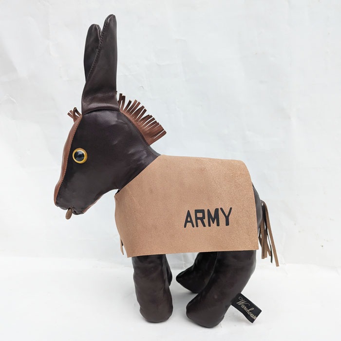 Lot 5243 GENUINE LEATHER MASCOT DOLL USMA"MULE"