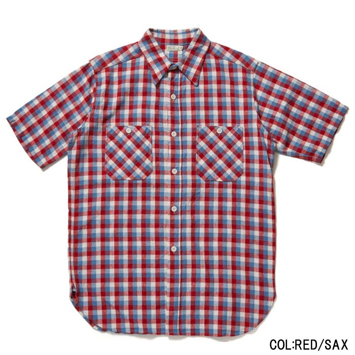 Lot 3056 SHORT SLEEVE CHECK WORK SHIRTS A��  