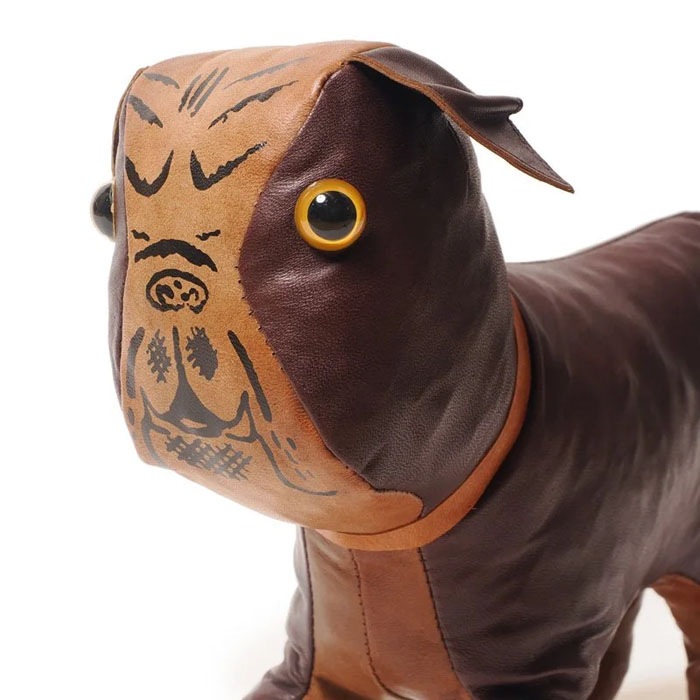 Lot 5243 GENUINE LEATHER MASCOT DOLL USMC"BULLDOG"