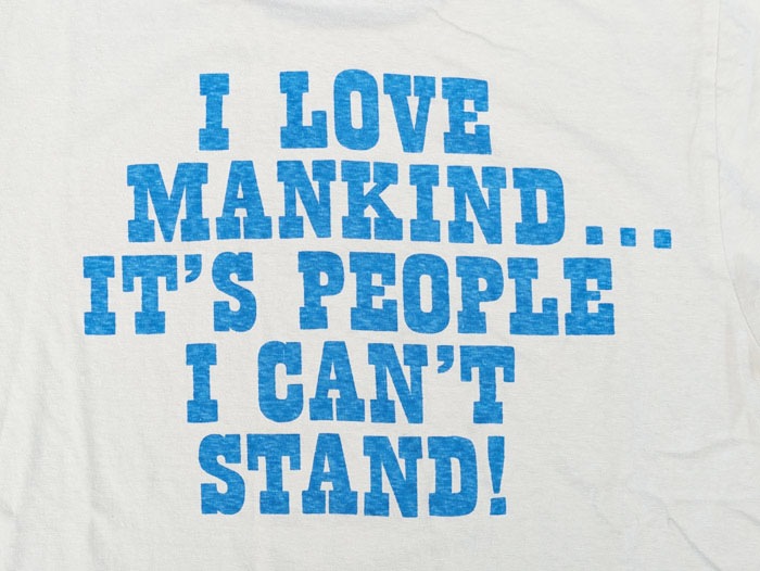 Lot YP126S-4 I LOVE MANKIND...(LINUS)