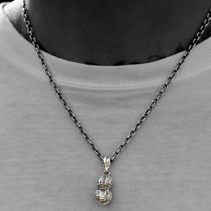NORMAL TATOO PEANUTS S size bs x sv + Peanuts silver Chain 50cm