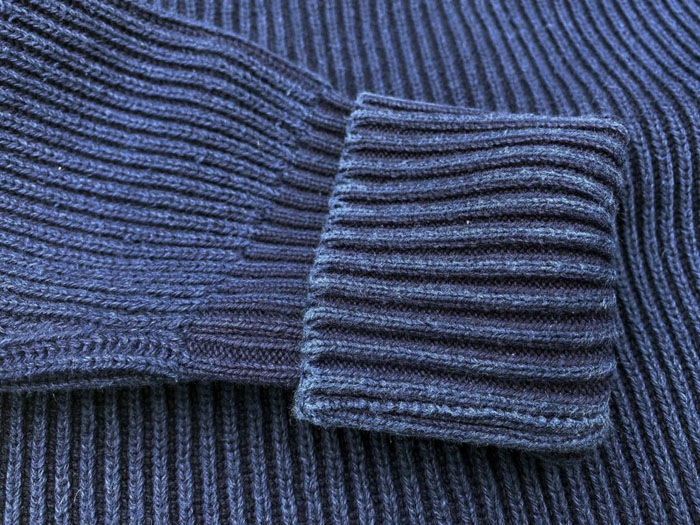 MFSC"WATERFRONT SURPLUS"COTTON SWEATER"PRIVATEER"INDIGO-DYE