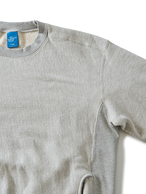 HEAVY CREW SWEAT "HEATHER GRAY"