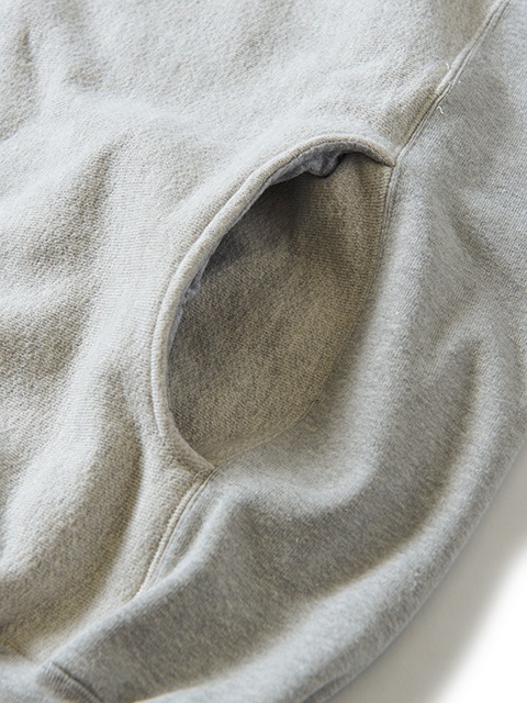 HEAVY CREW SWEAT "HEATHER GRAY"