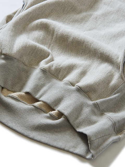 HEAVY CREW SWEAT "HEATHER GRAY"
